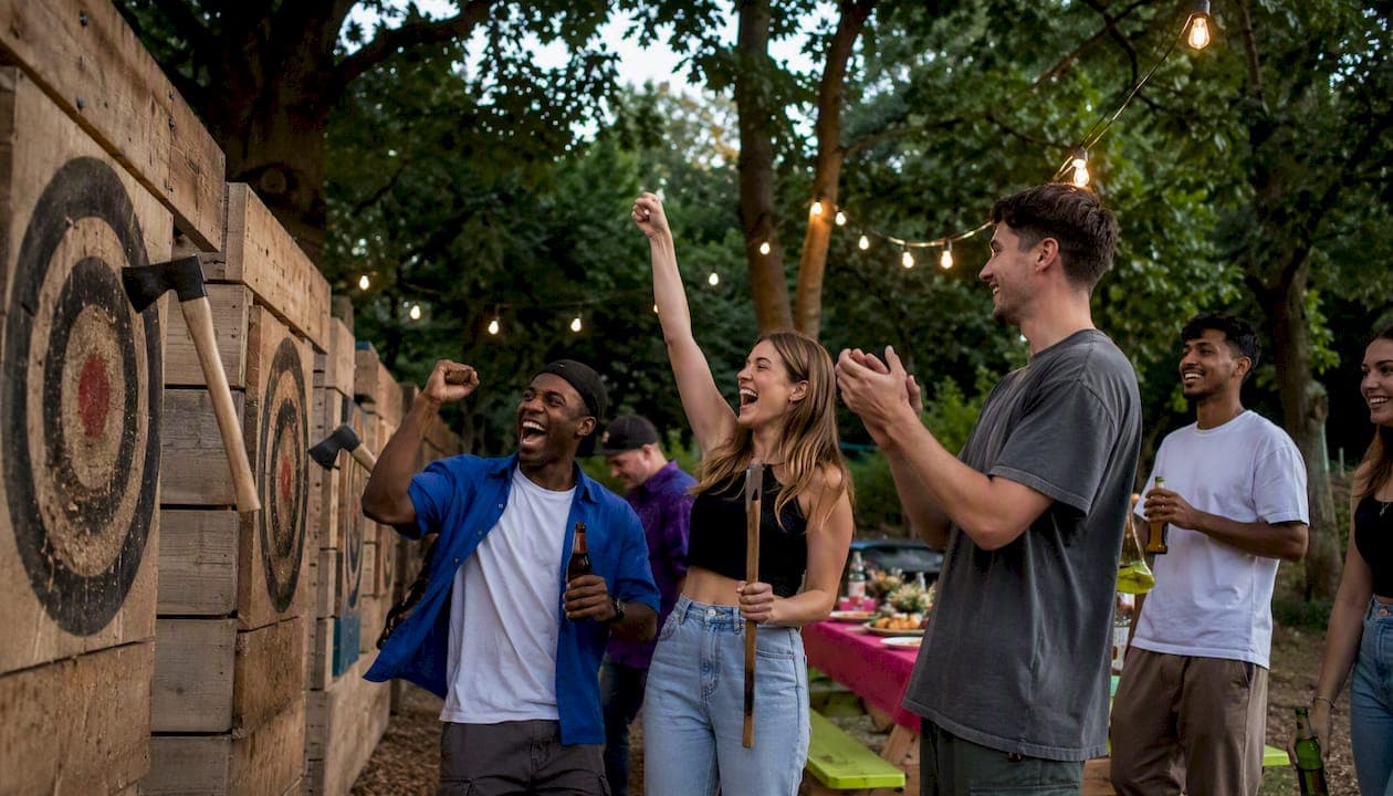Axe throwing birthday party: the host's planning guide